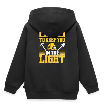 Kohle abbauen Minenarbeiter Kumpel - Kinder Premium Organic Hoodie - Schwarz - Hinten - AI Model Kid Male (0cm)