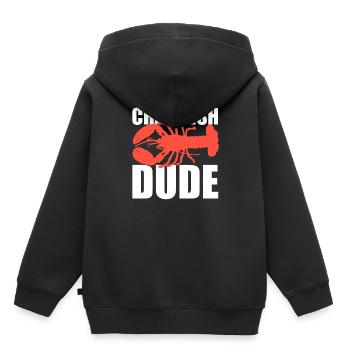 Langustenliebhaber Liebhaber von Meeresfrüchten - Kinder Premium Organic Hoodie - Schwarz - Hinten - AI Model Kid Male (0cm)