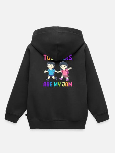 Toddlers Are My Jam Kindermädchen - Kinder Premium Organic Hoodie - Schwarz