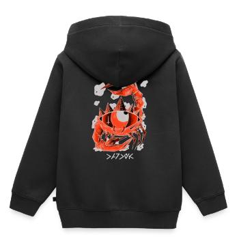 Negativer Krebs - Kinder Premium Organic Hoodie - Schwarz - Hinten - AI Model Kid Male (0cm)
