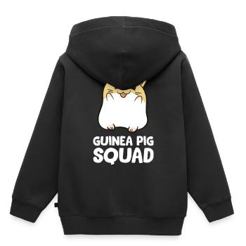 Cochons d'Inde - Guinea Pig Squad - Sweat Premium à capuche enfant bio - noir - Dos - AI Model Kid Male (0cm)