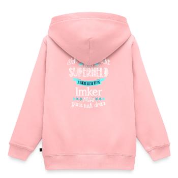 beekeeper - Kids Premium Organic Hoodie - rose - Back - AI Model Kid Female (0cm)