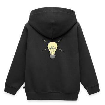 Lit bulb electrician electric lightning gift - Kids Premium Organic Hoodie - black - Back - AI Model Kid Male (0cm)