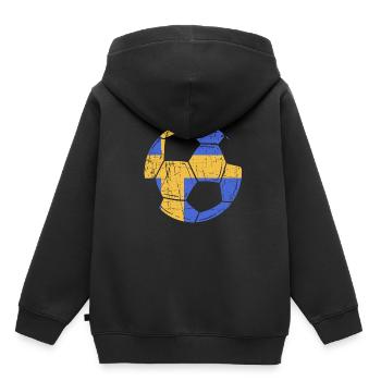Sweden Swedish - Kids Premium Organic Hoodie - black - Back - AI Model Kid Male (0cm)
