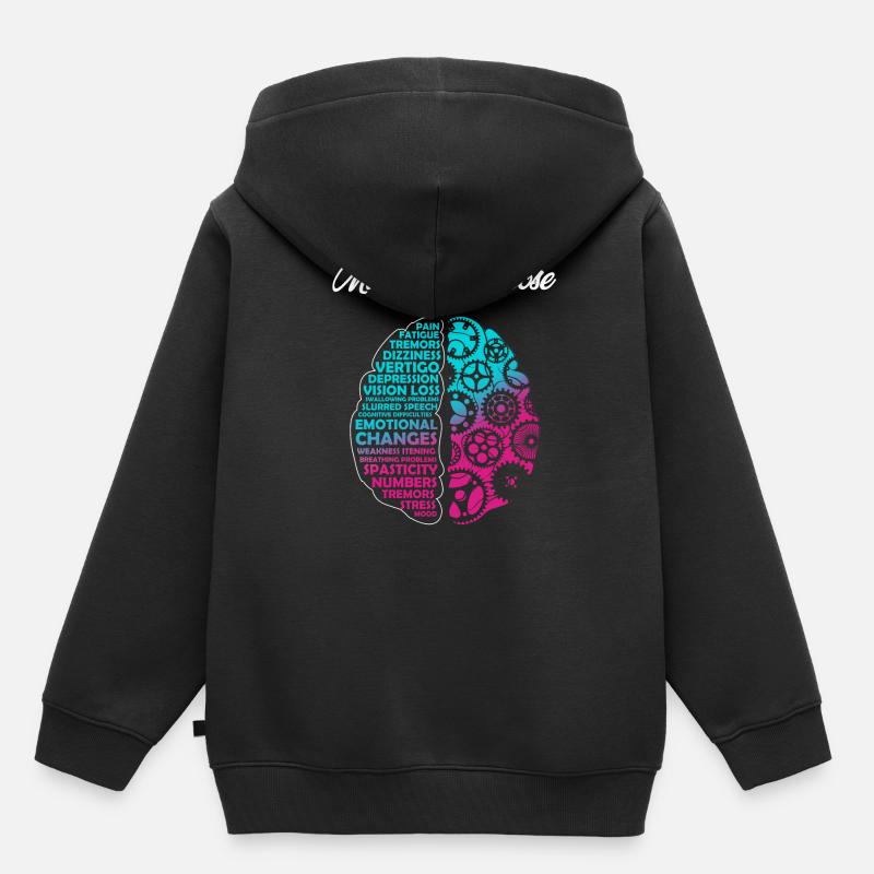 Multiple Sklerose, Bewusstsein - Kinder Premium Organic Hoodie - Schwarz