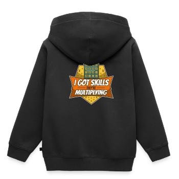 J’ai acquis des compétences qu’ils multiplient - Sweat Premium à capuche enfant bio - noir - Dos - AI Model Kid Male (0cm)