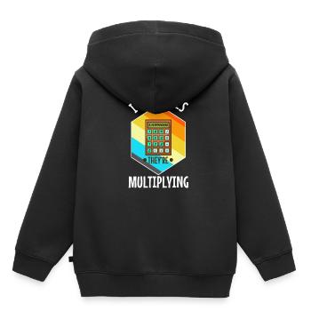 J’ai acquis des compétences qu’ils multiplient - Sweat Premium à capuche enfant bio - noir - Dos - AI Model Kid Male (0cm)