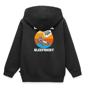 Official Sleeping Shirt Koala - Kids Premium Organic Hoodie - black - Back - AI Model Kid Male (0cm)