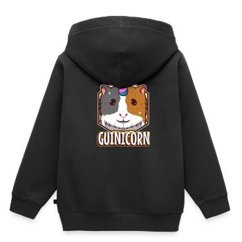 Guinicorn - Kids Premium Organic Hoodie - black - Back - AI Model Kid Male (0cm)
