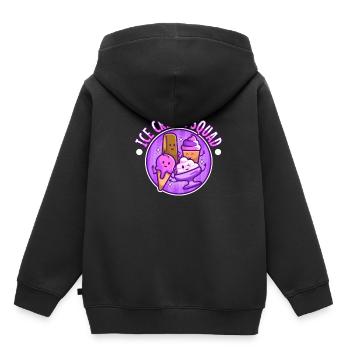 Ice cream squad - Kinder Premium Organic Hoodie - Schwarz - Hinten - AI Model Kid Male (0cm)