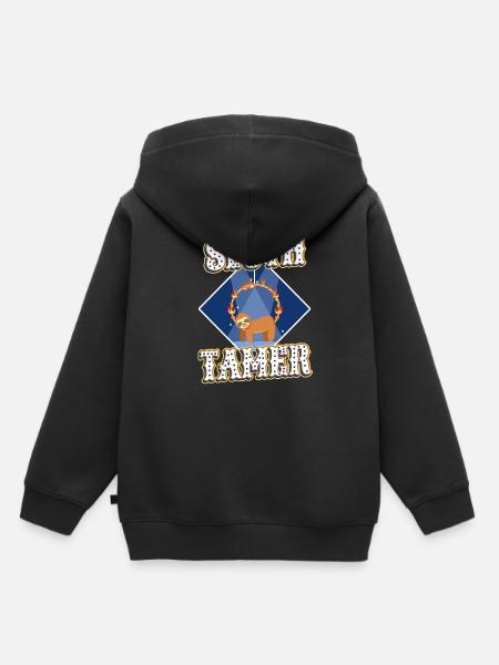 Sloth Tamer - Kinder Premium Organic Hoodie - Schwarz