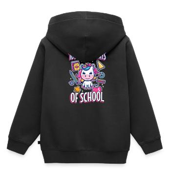 100 magical days of school - Kinder Premium Organic Hoodie - Schwarz - Hinten - AI Model Kid Male (0cm)