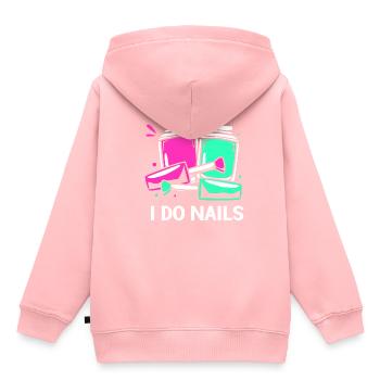 Kosmetikerin - Kinder Premium Organic Hoodie - Rosa - Hinten - AI Model Kid Female (0cm)