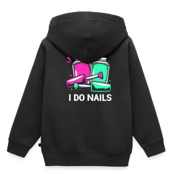 Kosmetikerin - Kinder Premium Organic Hoodie - Schwarz - Hinten - AI Model Kid Male (0cm)