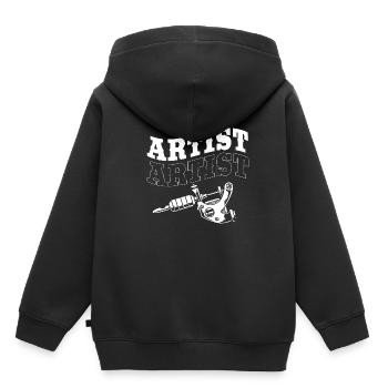 Tattoo Artist Tattoo Artist Tattooed Tattoo - Kids Premium Organic Hoodie - black - Back - AI Model Kid Male (0cm)