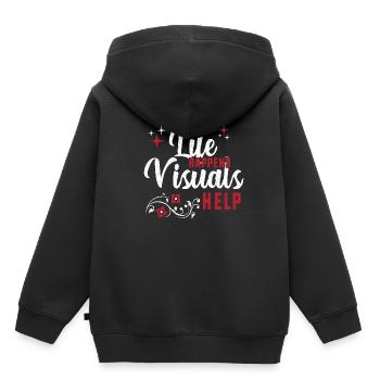 Verhaltenstherapie Therapie Verhalten - Kinder Premium Organic Hoodie - Schwarz - Hinten - AI Model Kid Male (0cm)