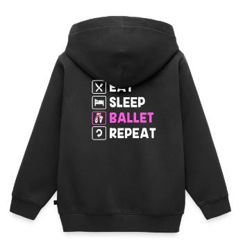 Ballet Ballet Dancer - Kids Premium Organic Hoodie - black - Back - AI Model Kid Male (0cm)