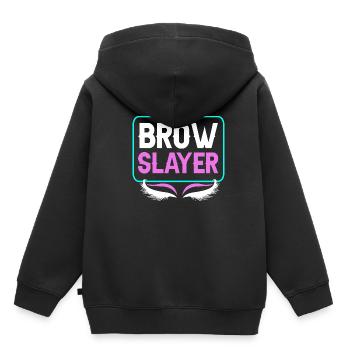 Kosmetikerin - Kinder Premium Organic Hoodie - Schwarz - Hinten - AI Model Kid Male (0cm)