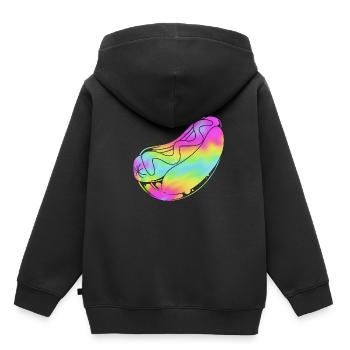 Hot Dog Snack - Kids Premium Organic Hoodie - black - Back - AI Model Kid Male (0cm)
