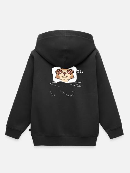 Erdmännchen - Kinder Premium Organic Hoodie - Schwarz