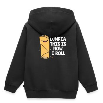 Philippinisch Philippinen - Kinder Premium Organic Hoodie - Schwarz - Hinten - AI Model Kid Male (0cm)