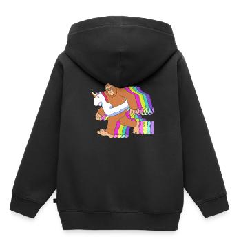 Pool Party - Kinder Premium Organic Hoodie - Schwarz - Hinten - AI Model Kid Male (0cm)