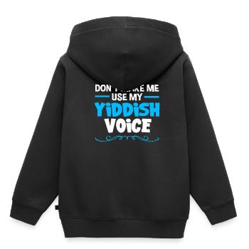 Hanoucca - Sweat Premium à capuche enfant bio - noir - Dos - AI Model Kid Male (0cm)