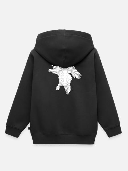 Great Lakes - Kinder Premium Organic Hoodie - Schwarz