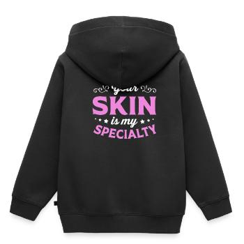 Beautician - Kids Premium Organic Hoodie - black - Back - AI Model Kid Male (0cm)