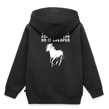 Grafiker Designerin Grafik Designer Künstlerin - Kinder Premium Organic Hoodie - Schwarz - Hinten - AI Model Kid Male (0cm)