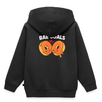 Bagel - Sweat Premium à capuche enfant bio - noir - Dos - AI Model Kid Male (0cm)