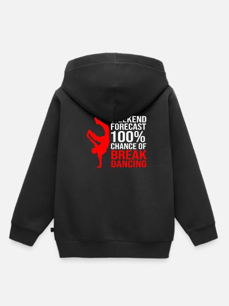 Breakdance - Kinder Premium Organic Hoodie - Schwarz