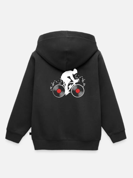 Vinyl - Kinder Premium Organic Hoodie - Schwarz