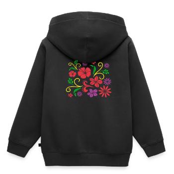 Botaniker - Kinder Premium Organic Hoodie - Schwarz - Hinten - AI Model Kid Male (0cm)