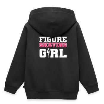 Patinage sur glace Patinage sur glace Patinage sur glace - Sweat Premium à capuche enfant bio - noir - Dos - AI Model Kid Male (0cm)