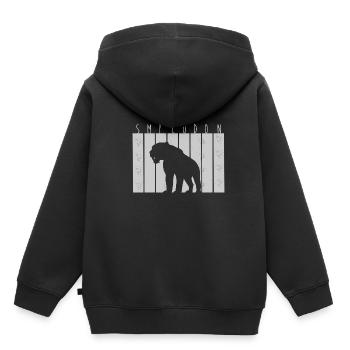 Sabre-toothed tiger - Kids Premium Organic Hoodie - black - Back - AI Model Kid Male (0cm)