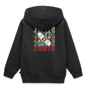 Skaters - skateboard, board, halfpipe - Kids Premium Organic Hoodie - black - Back - AI Model Kid Male (0cm)