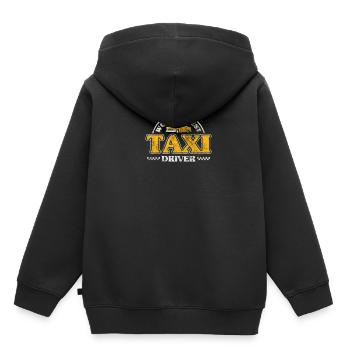 Taxifahrer - Kinder Premium Organic Hoodie - Schwarz - Hinten - AI Model Kid Male (0cm)