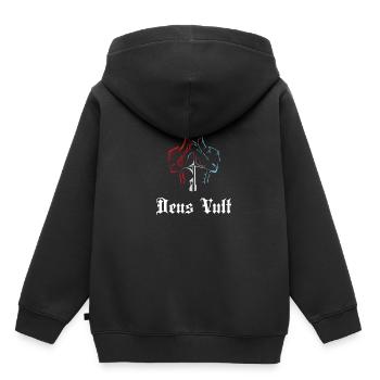 Chevalier - Sweat Premium à capuche enfant bio - noir - Dos - AI Model Kid Male (0cm)