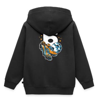 6. Geburtstagsshirt Fussball Jungen 6 Jahre Fußbal - Kinder Premium Organic Hoodie - Schwarz - Hinten - AI Model Kid Male (0cm)