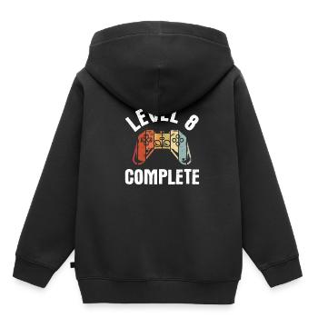 Geburtstag Junge 8 Jahre Shirt Gamer Gaming Level - Kinder Premium Organic Hoodie - Schwarz - Hinten - AI Model Kid Male (0cm)
