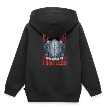 Fechten Andere Sportarten Sind Sinnlos Fechter - Kinder Premium Organic Hoodie - Schwarz - Hinten - AI Model Kid Male (0cm)