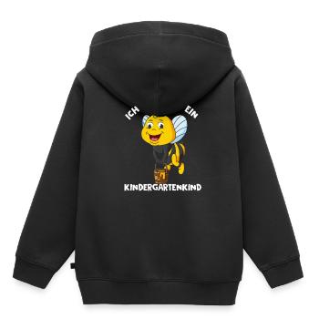 Kindergartenkind Biene Kindergarten Start Geschenk - Kinder Premium Organic Hoodie - Schwarz - Hinten - AI Model Kid Male (0cm)