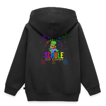 Schulkind Ende Kindergarten Geschenk Grundschule D - Kinder Premium Organic Hoodie - Schwarz - Hinten - AI Model Kid Male (0cm)