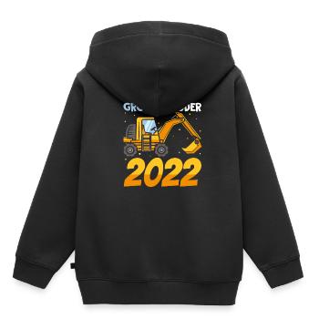 Großer Bruder 2022 - Nachwuchs Bagger Baby Geschwi - Kinder Premium Organic Hoodie - Schwarz - Hinten - AI Model Kid Male (0cm)