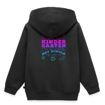 Schulkind Ende Kindergarten Dino Erste Klasse Schu - Kinder Premium Organic Hoodie - Schwarz - Hinten - AI Model Kid Male (0cm)
