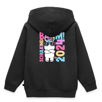 BÄÄM SCHULKIND 2024- Schulkind Schulanfang Grundsc - Kinder Premium Organic Hoodie - Schwarz - Hinten - AI Model Kid Male (0cm)