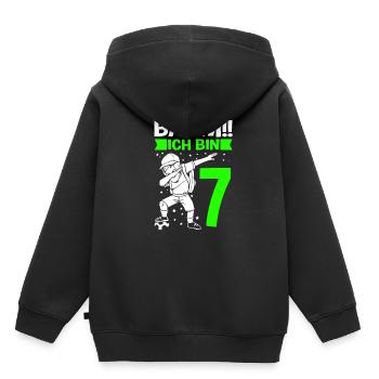 Geburtstagskind Fußball Junge Dabbing Fußballmotiv - Kinder Premium Organic Hoodie - Schwarz - Hinten - AI Model Kid Male (0cm)