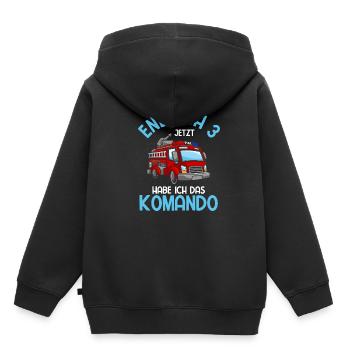 Endlich Jetzt Habe Ich Das Komando 3 Party Feuerwe - Kinder Premium Organic Hoodie - Schwarz - Hinten - AI Model Kid Male (0cm)
