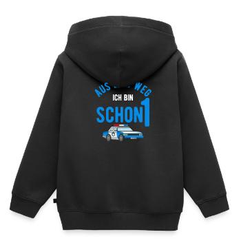 1. Geburtstag Kindergeburtstag Party Kindergarten - Kinder Premium Organic Hoodie - Schwarz - Hinten - AI Model Kid Male (0cm)